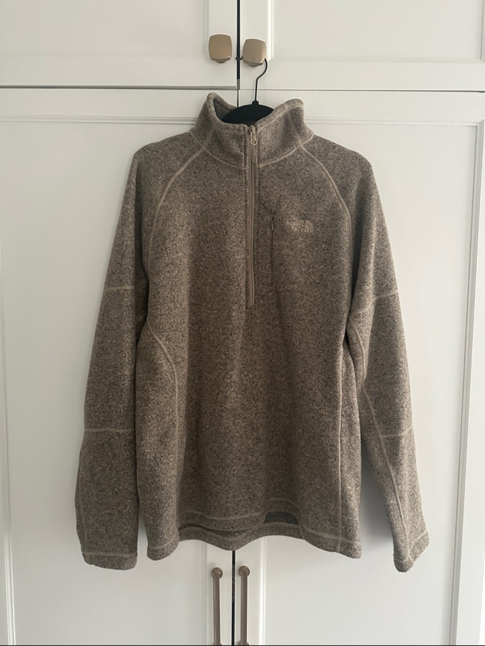 The North Face Men's Half-Zip Fleece Pullover - Taupe